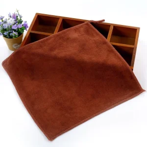 Quick Drying Reusable 400gsm Square Plain Microfiber Towels for Kitchen & Bathroom Use