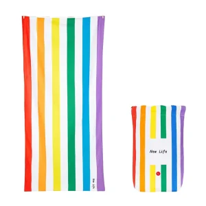 Quick Drying Sand Free Custom Lightweight Enhanced Digital Printing Microfiber Terry Beach Towel with Travel Bag