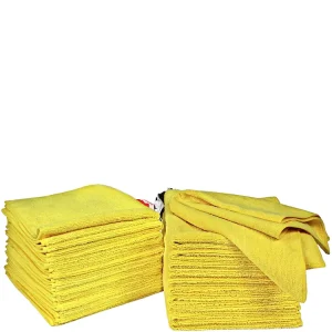 Quick Drying Seamless Microfiber Shop Towels for Workshop & Hotel Cleaning for Efficient Drying & Softness