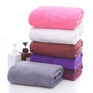 Quick Drying Soft Large Wearable Bath Sheet Shower Bathroom Towel Bathing Mat 100% Cotton Plain Eco-Friendly 70*140 cm