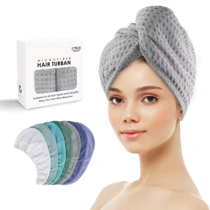 Quick Drying Wrap Microfiber Hair Towel Custom Hair Turban Towel for Girl Women