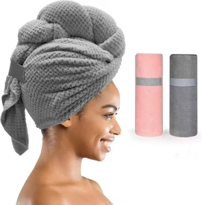 Quick Drying Wrap Microfiber Hair Towel Custom Hair Turban Towel for Girl Women