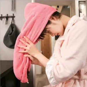Quick Drying Wrap Microfiber Hair Towel Hair Turban Towel for Girl Women