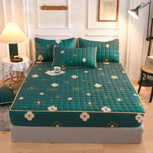 Quilted Fittings Custom Printed Brushed Mattress Protectors Fixed Bed Covers Bed Protection Pad