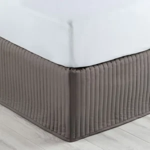 Quilted Polyester Fiber Bed Skirt Box Spring Mattress Cover with Wrap Around Elastic