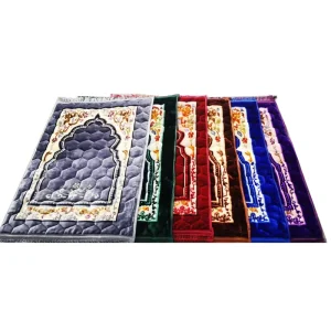 Quilted Thick Padded Prayer Mat Muslim Islamic Prayer Rug Mat