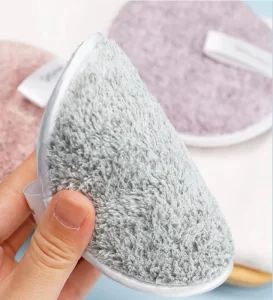 REACH ROHS 12cm Eco Friendly Reusable Face Makeup Remover Pads Washable Private Label Bamboo Charcoal Sponge