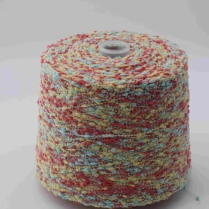RHZ Hot Selling Fancy Yarn 6NM 1 100% Polyester High Tenacity Space Dyed for Knitted Products