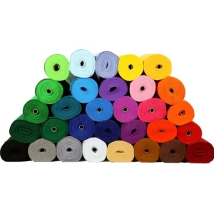 RPET 1mm Thick Felt Cloth Multi color Felt Non woven Fabric