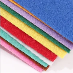 RPET Colored Felt Cloth 1mm 2mm 3mm 4mm 5mm Non woven Fabric Hand cut Sewing Fabric