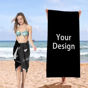 RPET Factory OEM Summer Quick Dry Digital Printed Recycled Extra Large Terry Custom Microfiber Beach Towel