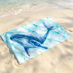 RPET Recycled Lighter Beach Towel Customized Oversize Sand Free Quick Drying Microfiber Beach Towel