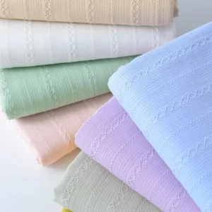 RTS 100% Cotton Jacquard Knitted Fabric for Shirt Dress