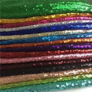 RTS Bridal Embroidery 3mm Sequins Luxury White Sequin Fabric for Dress Background