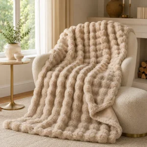 Rabbit Plush Bed Blanket Air Conditioning Sofa Cover Couch Throw Blanket Covers