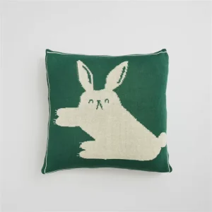 Rabbit Style 100% Cotton GB31701 Class a Standard Soft Breathable Sofa Decorative Throw Cushion Pillow Cover