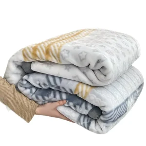 Raschel Blanket 2 Ply Thick Winter Blanket 2*3.5kg Double Bed Warm Blanket