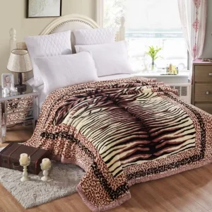 Raschel Blanket Floral Manta Winter Double Thick Double Warm Korean Throw Printed Blanket