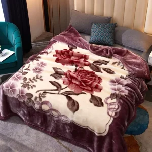 Raschel Flannel Thickened Warm Customizable Modern All Season Blanket Winter Nap Cover Wedding Gift Cross Border