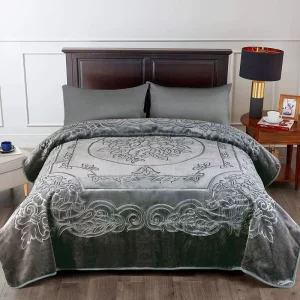 Raschel Fleece Blanket Korean Mink Blanket Heavy Fluffy Soft Cozy Thick Warm Winter