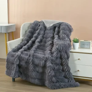 Raschel Warm Blanket Thick Soft Comfort Sofa Bed Cover Home Use Blanket