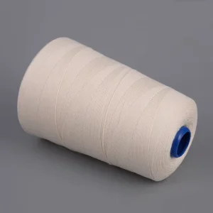 Raw White 100% Cotton Sewing Thread In Bulk Supply Form Stock