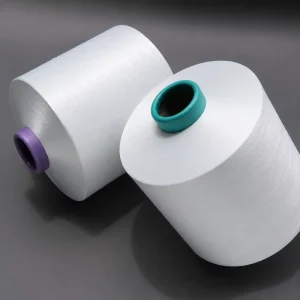 Raw White 280D 384F Recycled Polyester DTY Filament Yarn GRS Certified High Tenacity Yarn for Weaving