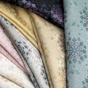 Rayon Blended Jacquard Woven Weft Fabric Yarn Dyed 168gsm for High End Sportswear Shoes Bags Apparel for Boys and Girls