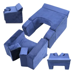 Reading & Bed Rest Pillows Removable Pillowcase Memory Foam Teens Arm Rest Lap Desk Reading Pillow for Gaming