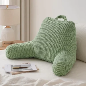 Reading Pillow Adult Back Support Pillow for Reading in Bed Large Memory Foam Backrest Chair with Arms