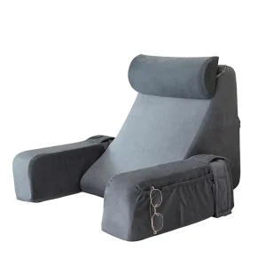 Reading Pillow Armrest Backrest Lumbar Support Bed Wedge Pillow Sitting Lying Cushion Customizable Crystal Velvet Sponge