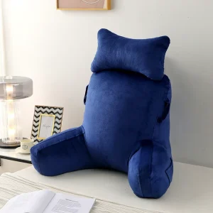 Reading Pillow Armrest Backrest Lumbar Support Plush Polyester Fiber Customizable for Pregnant Women Sofa Removable Inner Liner