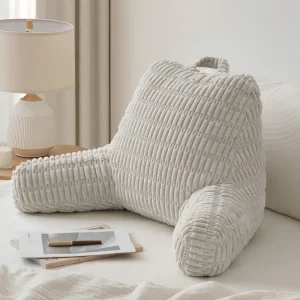 Reading Pillow Shredded Memory Foam Backrest Cuddle Pillow Adults Soft Cushion Bed Rest With Comfortable Cover