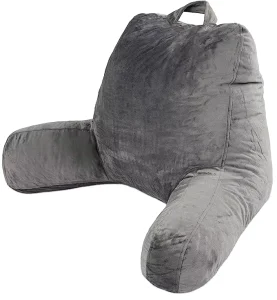 Reading Pillow for Bed Adult Size Back Rest Pillow with Arms Pockets Ready to Ship Can Customize Logo Big Sale