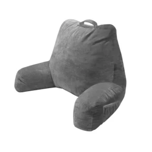 Reading Pillow with Shredded Memory Foam Adult Backrest with Arms Back Support for Sitting up in Bed