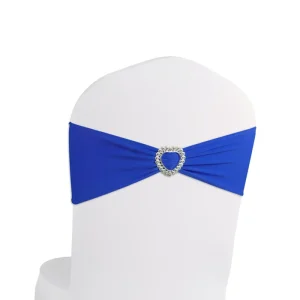 Reador Stretch Chair Sashes Bows Chair Bands with Buckle for Wedding Hotel Banquet Birthday Party Decorations