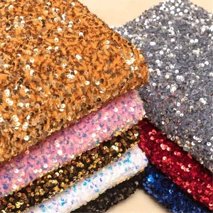 Ready Goods Sequin Spun Velvet Embroidery Sequin Velvet Fabric