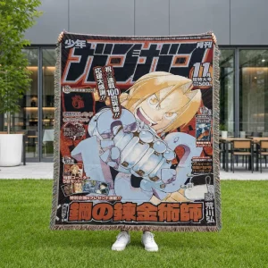 Ready Stock Chunky Anime Woven Throw Blanket Soft Eco Friendly Four Seasons Use for Bed Sofa Travel & Home Decor Gift