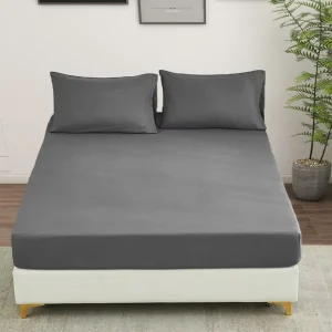 Ready to Ship 3Pcs Sheet Set American Warehouse Luxury Hotel Bedding Bedspread Deep Pocket Fitted Sheet Set for Beds