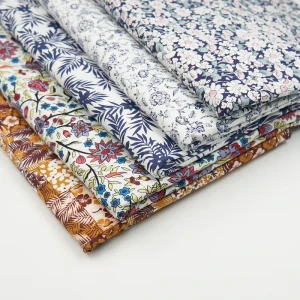 Ready to Ship Custom Leaf Printed 100% Cotton Poplin Fabrics for Clothing Home Decor Hospital Craft Bag Toy Boy’s Shirt