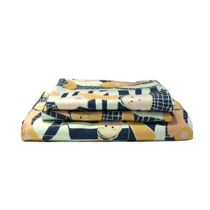Ready to Ship Digital Print 100% Cotton 800TC Flat Sheet and Pillowcase Quilt Duvet Cover Set