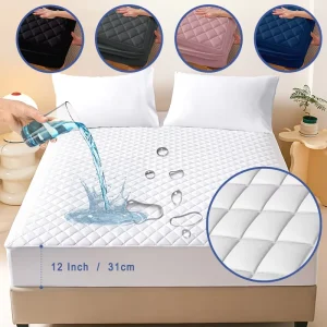 Ready to Ship Quilted Waterproof Mattress Protector Bedbug Proof China Microfiber Mattress and Pillow Protector with Deep Pocket