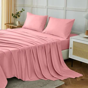 Ready to Ship Sheet & Pillowcase Sets American Warehouse Queen Size 4 Piece Bedroom Sheet Set