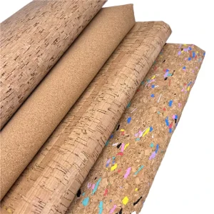 Real Cork Leather Fabric for Bags Shoes
