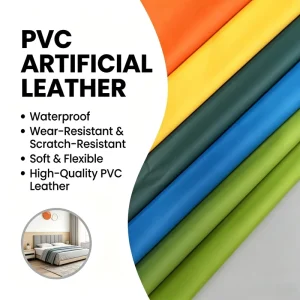 Realistic Leather Texture Aging Resistant Waterproof PVC Leather for Furniture Sofa Home Textile Upholstery