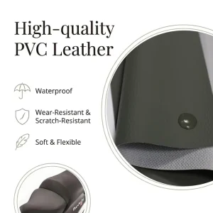 Realistic Leather Texture Shiny Glossy Soft Vinyl Patent Leather Fabric Elastic PVC Fabric for Motorcycle Seat