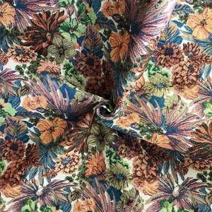 Reasonable Price 100% Cotton & Polyester Custom Jacquard Heavyweight Breathable Fabric for Curtains and Sofa