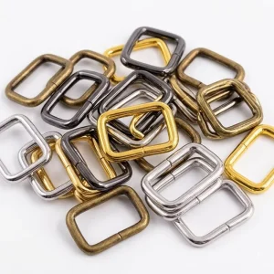 Rectangle Alloy Buckles Adjustable Belt Backpack Square Ring Gold Silver Buckle Loop for Strap Webbing Purse Hardware Bag Making