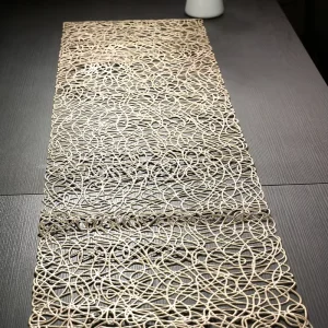 Rectangle Gold Table Runners for Home Party Wedding Table Decoration
