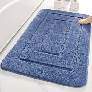 Rectangle Microfiber Non Slip Bathroom Mat Excellent Absorbent and Quick Dry Bath Mat Soft Comfortable Hotel Door Rug